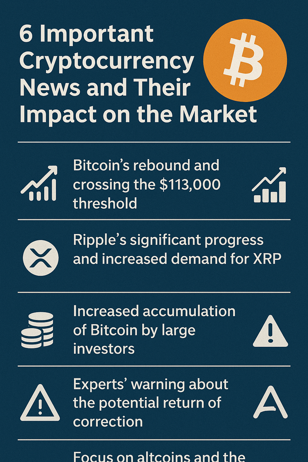 ۶ خبر مهم امروز در دنیای کریپتو و تاثیرشان بر بازار