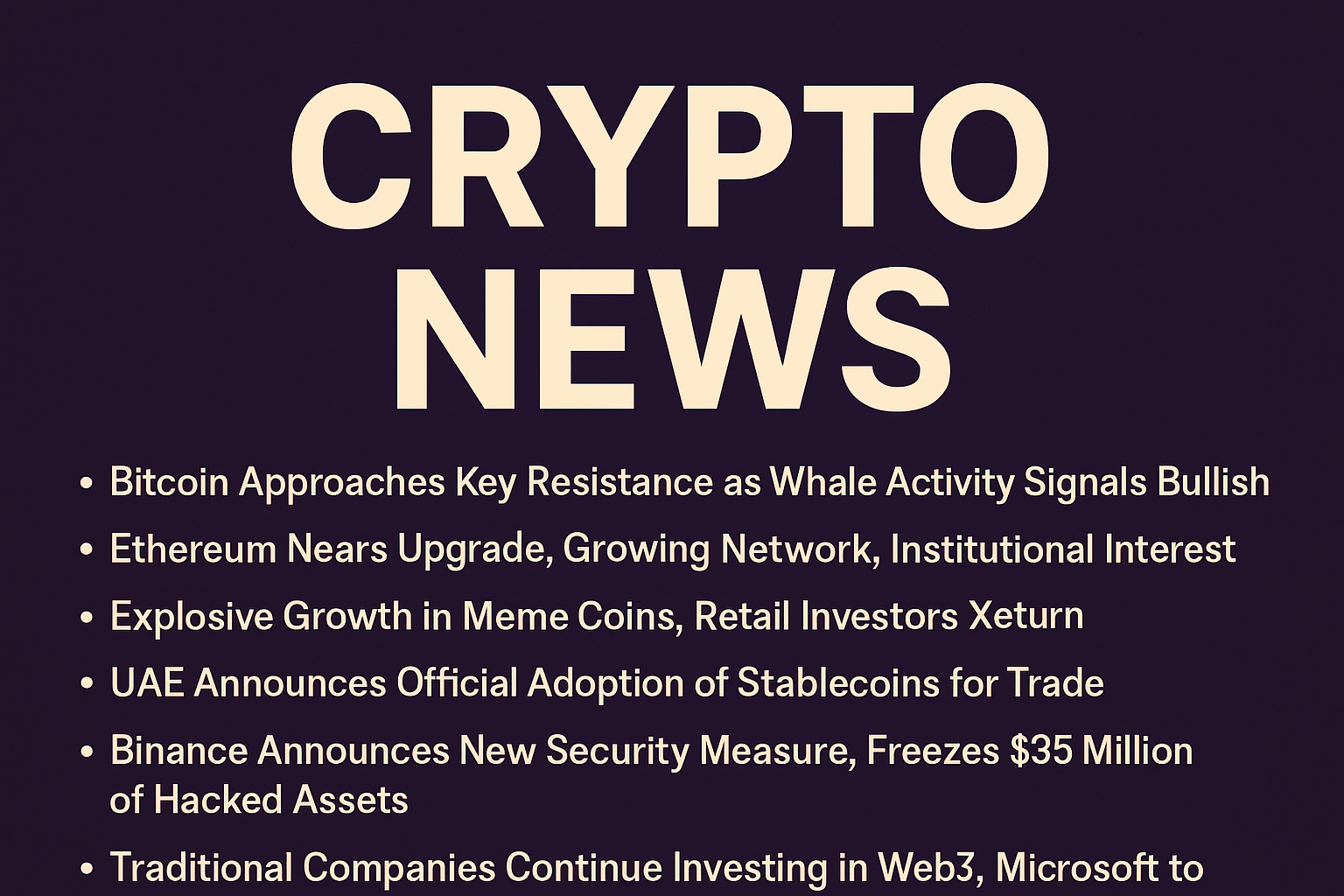 ۶ خبر مهم که امروز بازار کریپتو را تکان دادند