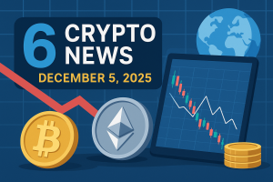 ۶ خبر داغ کریپتویی امروز — نگاهی تحلیلی به تحولات بازار و چشم‌انداز رمزارزها (۵ دسامبر ۲۰۲۵)